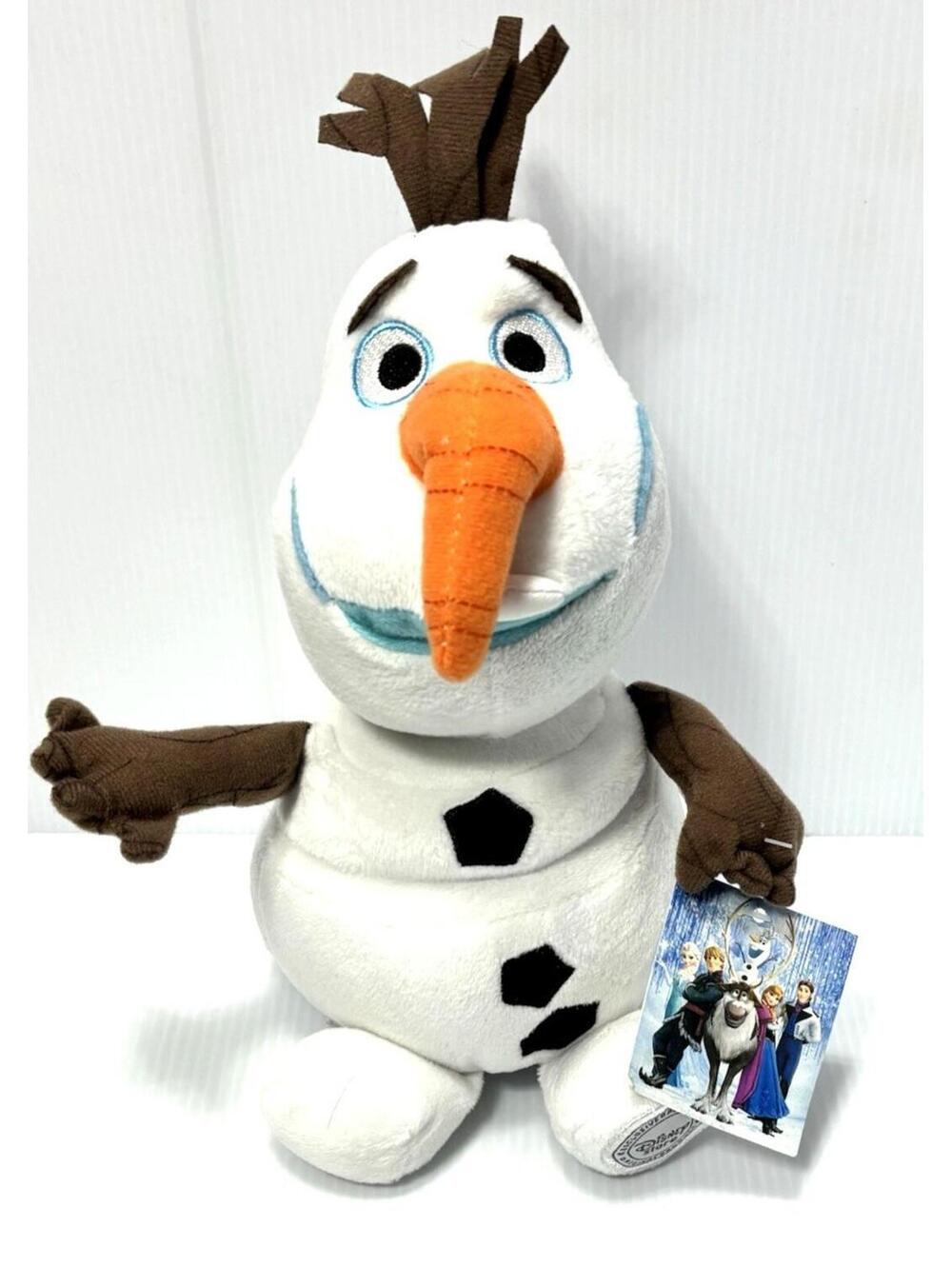 Disney Frozen Olaf Plush Stuffed Animal, Snowman Soft Toy Movie Collectible N